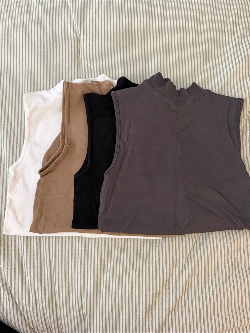 4 pack Mockneck Ribbed Bodysuits